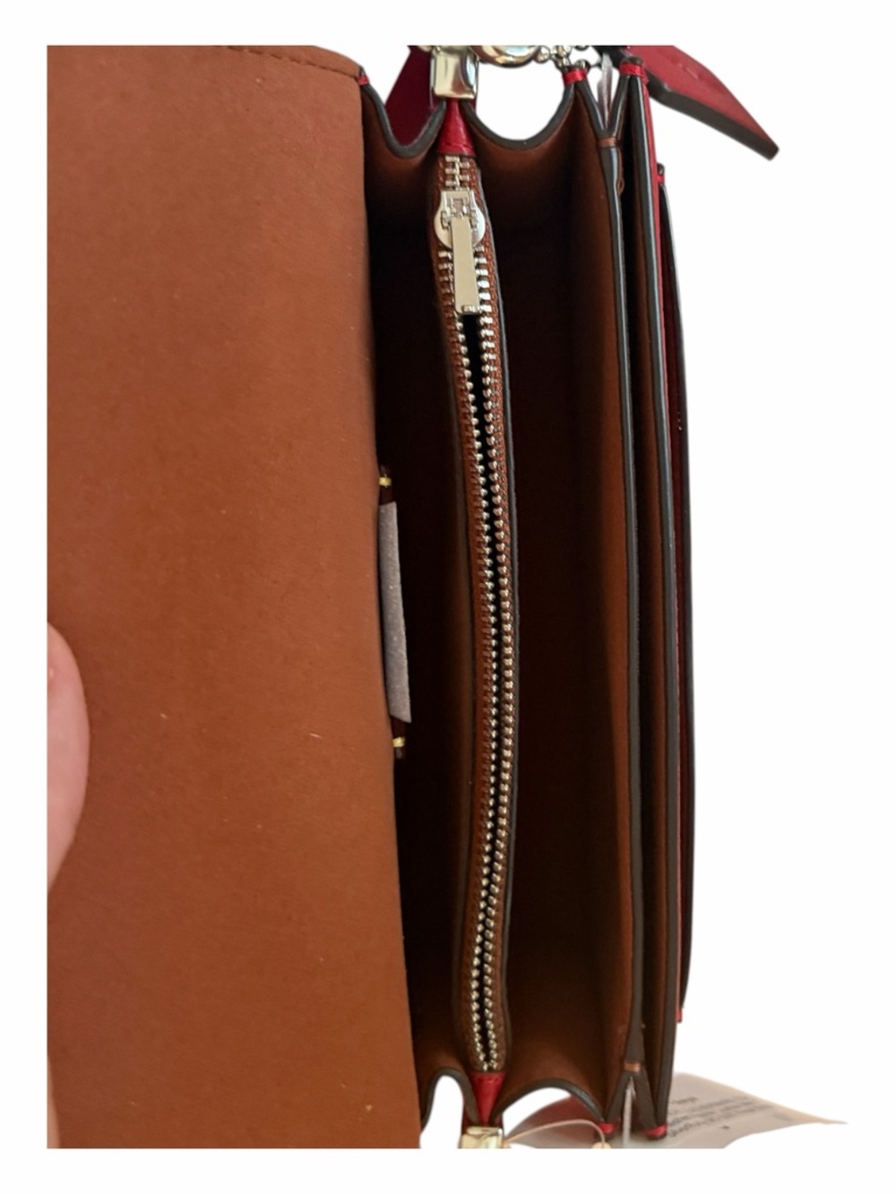 Coach Tabby 20 Ruby Pebbled Leather NWT Silver Hardware Shoulder Crossbody Bag - Picture 9 of 13